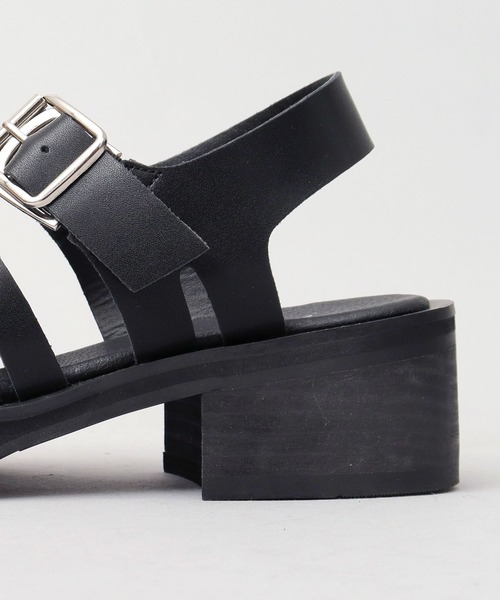 glabella(グラベラ)の「スクエアトゥ ハイヒール グルカサンダル(サンダル・メンズ・ブラック・S/M/L)」の18枚目の写真