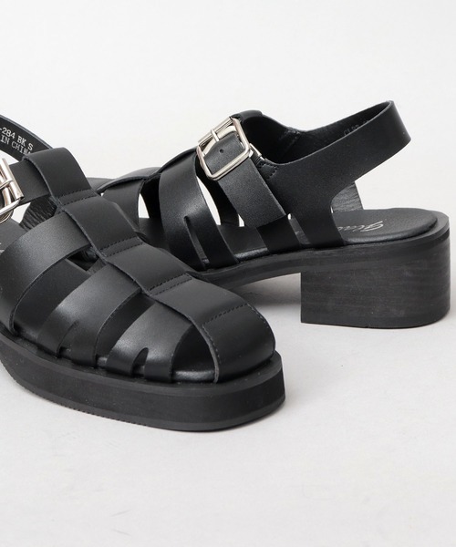 glabella(グラベラ)の「スクエアトゥ ハイヒール グルカサンダル(サンダル・メンズ・ブラック・S/M/L)」の19枚目の写真