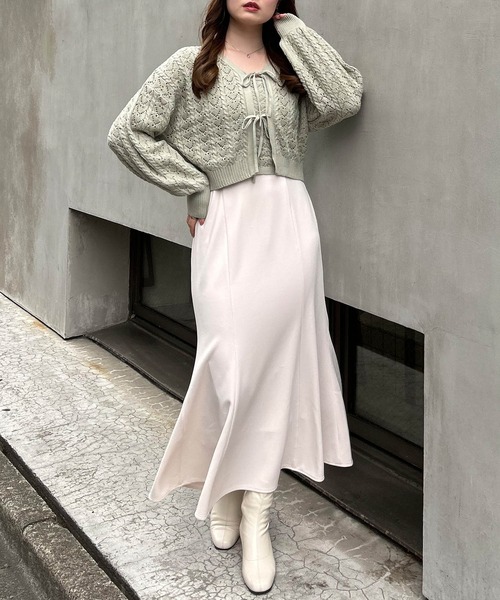 INGNI（イング）の「ストレッチマーメイドスカート（スカート・レディース・ブラック/アイボリー・FREE）」の9枚目の写真