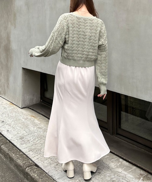 INGNI（イング）の「ストレッチマーメイドスカート（スカート・レディース・ブラック/アイボリー・FREE）」の14枚目の写真