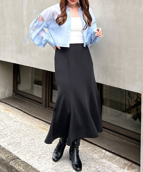 INGNI（イング）の「ストレッチマーメイドスカート（スカート・レディース・ブラック/アイボリー・FREE）」の22枚目の写真