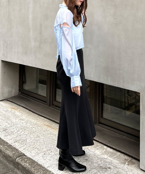 INGNI（イング）の「ストレッチマーメイドスカート（スカート・レディース・ブラック/アイボリー・FREE）」の20枚目の写真