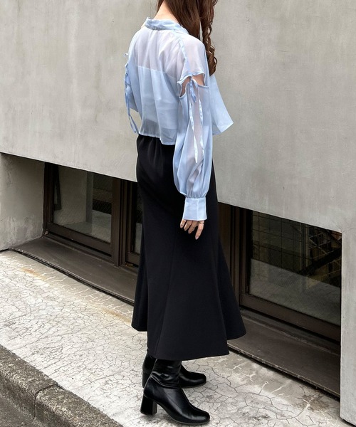 INGNI（イング）の「ストレッチマーメイドスカート（スカート・レディース・ブラック/アイボリー・FREE）」の19枚目の写真