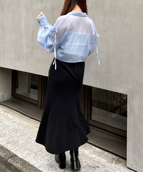 INGNI（イング）の「ストレッチマーメイドスカート（スカート・レディース・ブラック/アイボリー・FREE）」の18枚目の写真