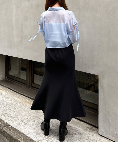 INGNI（イング）の「ストレッチマーメイドスカート（スカート・レディース・ブラック/アイボリー・FREE）」の17枚目の写真