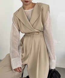 CAPRICIEUX LE'MAGE | ジャケット風ロンパース(つなぎ/オールインワン)