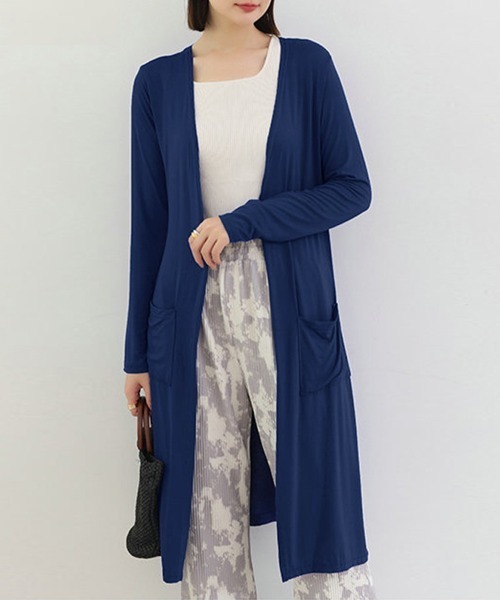 Miniministore(ミニミニストア)の「無地 サマーカーディガン レディース夏服(カーディガン/ボレロ・レディース・ライトグレー/ダークグレー/ネイビー/ローズ/ブラック/ライトピンク/ピンク/ホワイト/ロイヤルブルー・FREE)」の5枚目の写真