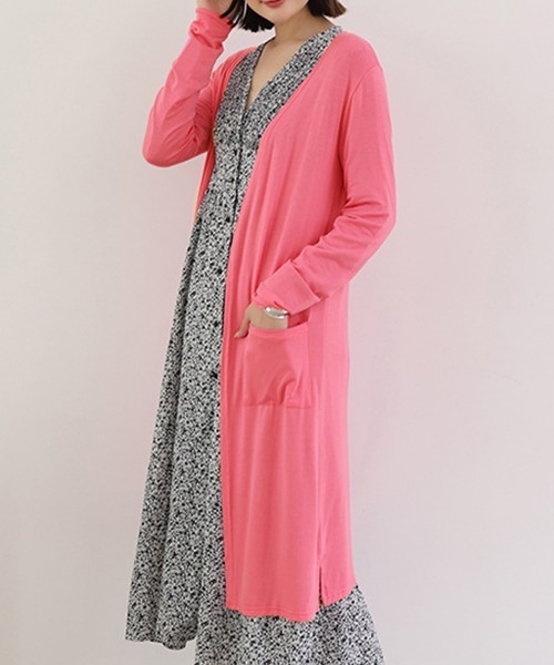 Miniministore(ミニミニストア)の「無地 サマーカーディガン レディース夏服(カーディガン/ボレロ・レディース・ライトグレー/ダークグレー/ネイビー/ローズ/ブラック/ライトピンク/ピンク/ホワイト/ロイヤルブルー・FREE)」の9枚目の写真