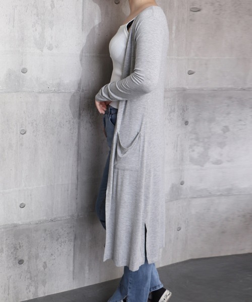Miniministore(ミニミニストア)の「無地 サマーカーディガン レディース夏服(カーディガン/ボレロ・レディース・ライトグレー/ダークグレー/ネイビー/ローズ/ブラック/ライトピンク/ピンク/ホワイト/ロイヤルブルー・FREE)」の14枚目の写真