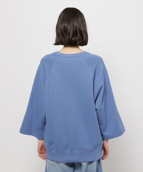 Champion(チャンピオン)の「【Champion(チャンピオン)】裏毛クルー6分丈Tシャツ(Tシャツ/カットソー・レディース・サックスブルー/グレー/ナチュラル・LARGE/MEDIUM)」の20枚目の写真
