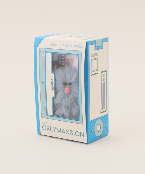 GREY MANSION】 Baby Ostrich Pom-pom Petit（キーケース/キー