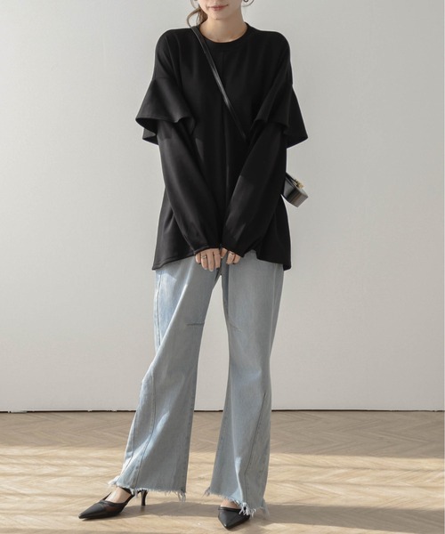 MSGM フリルプルオーバー　トップス MSGM エムエスジイエム フリルプルオーバー 40