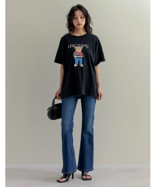 Re:EDIT（リエディ）の「[大きいサイズ有]アシンメトリースクエアトゥトングサンダル（サンダル・レディース・ブラック/アイボリー/ベージュ/ブラウン・SMALL/MEDIUM/LARGE/X-LARGE/XX-LARGE）」の6枚目の写真