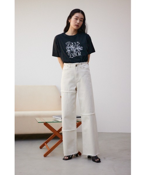 AZUL by moussy(アズールバイマウジー)の「フルーツTシャツ(Tシャツ/カットソー・レディース・ブラック/オフホワイト/杢グレー・FREE)」の16枚目の写真