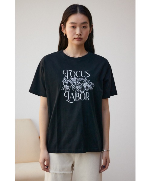 AZUL by moussy(アズールバイマウジー)の「フルーツTシャツ(Tシャツ/カットソー・レディース・ブラック/オフホワイト/杢グレー・FREE)」の17枚目の写真