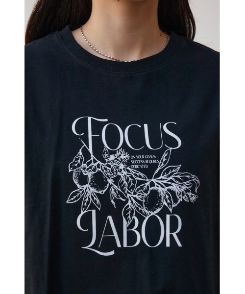 AZUL by moussy(アズールバイマウジー)の「フルーツTシャツ(Tシャツ/カットソー・レディース・ブラック/オフホワイト/杢グレー・FREE)」の20枚目の写真