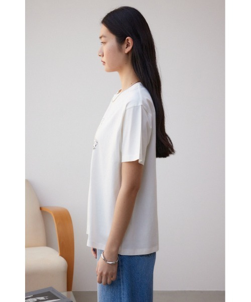 AZUL by moussy(アズールバイマウジー)の「フルーツTシャツ(Tシャツ/カットソー・レディース・ブラック/オフホワイト/杢グレー・FREE)」の8枚目の写真