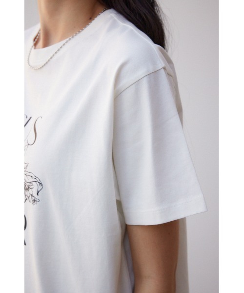 AZUL by moussy(アズールバイマウジー)の「フルーツTシャツ(Tシャツ/カットソー・レディース・ブラック/オフホワイト/杢グレー・FREE)」の11枚目の写真