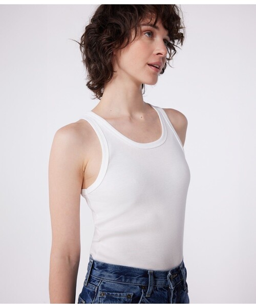 PETIT BATEAU(プチバトー)の「タンクトップ(タンクトップ・レディース・ネイビー/ホワイト/ブラック・SMALL/XX-SMALL/MEDIUM/LARGE/X-SMALL)」の4枚目の写真