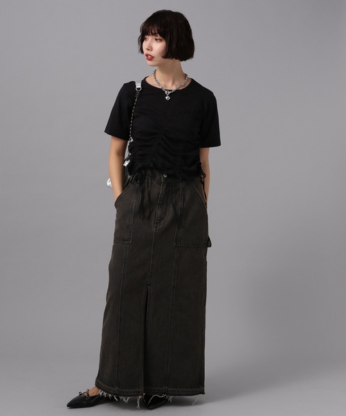 PAGEBOY（ページボーイ）の「マルチドロストトップス（Tシャツ/カットソー・レディース・ブラック/ホワイト・FREE）」の20枚目の写真