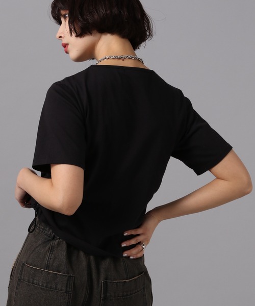 PAGEBOY（ページボーイ）の「マルチドロストトップス（Tシャツ/カットソー・レディース・ブラック/ホワイト・FREE）」の21枚目の写真