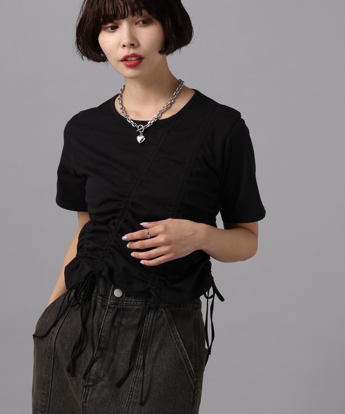 PAGEBOY（ページボーイ）の「マルチドロストトップス（Tシャツ/カットソー・レディース・ブラック/ホワイト・FREE）」の22枚目の写真