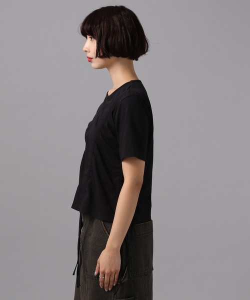 PAGEBOY（ページボーイ）の「マルチドロストトップス（Tシャツ/カットソー・レディース・ブラック/ホワイト・FREE）」の18枚目の写真