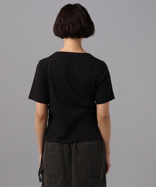 PAGEBOY（ページボーイ）の「マルチドロストトップス（Tシャツ/カットソー・レディース・ブラック/ホワイト・FREE）」の17枚目の写真