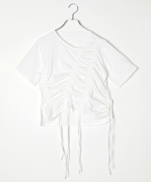 PAGEBOY（ページボーイ）の「マルチドロストトップス（Tシャツ/カットソー・レディース・ブラック/ホワイト・FREE）」の4枚目の写真