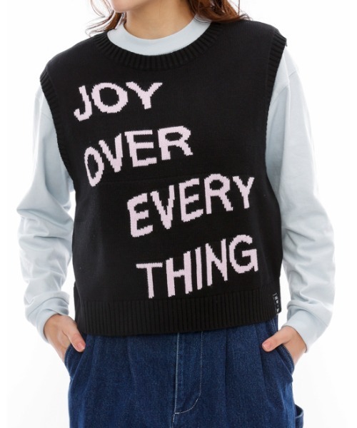 【セール】【直営店限定】RVCA レディース 【ELLIOT ROUTLEDGE】 JOYS SWEATER VEST ベスト 【2024年春夏モデル】/ルーカニットベスト（ベスト）｜RVCA（ルーカ）