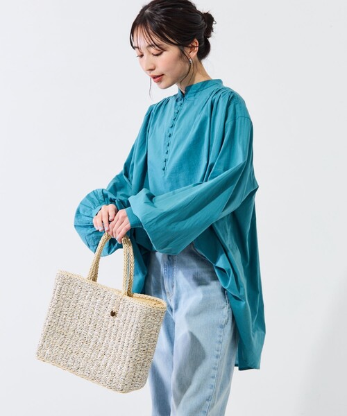 FREAK'S STORE(フリークスストア)の「限定展開 FS チャーム 付き ペーパー ラメ ハンドバッグ(かごバッグ)(かごバッグ・レディース・ゴールド/ブラック/シルバー・ONE SIZE)」の8枚目の写真