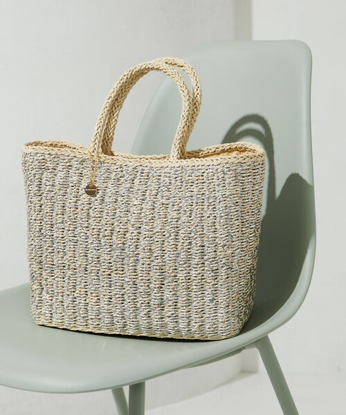 FREAK'S STORE(フリークスストア)の「限定展開 FS チャーム 付き ペーパー ラメ ハンドバッグ(かごバッグ)(かごバッグ・レディース・ゴールド/ブラック/シルバー・ONE SIZE)」の13枚目の写真