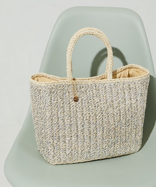 FREAK'S STORE(フリークスストア)の「限定展開 FS チャーム 付き ペーパー ラメ ハンドバッグ(かごバッグ)(かごバッグ・レディース・ゴールド/ブラック/シルバー・ONE SIZE)」の14枚目の写真