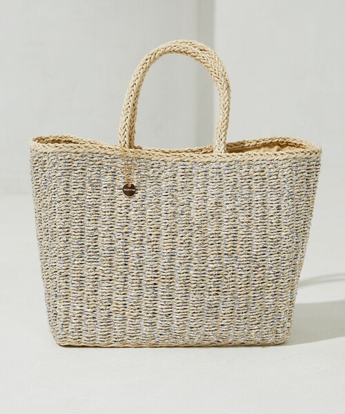 FREAK'S STORE(フリークスストア)の「限定展開 FS チャーム 付き ペーパー ラメ ハンドバッグ(かごバッグ)(かごバッグ・レディース・ゴールド/ブラック/シルバー・ONE SIZE)」の15枚目の写真