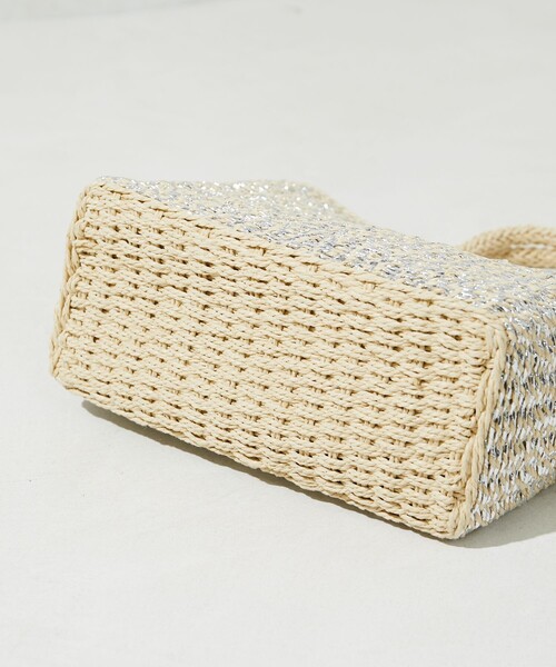 FREAK'S STORE(フリークスストア)の「限定展開 FS チャーム 付き ペーパー ラメ ハンドバッグ(かごバッグ)(かごバッグ・レディース・ゴールド/ブラック/シルバー・ONE SIZE)」の19枚目の写真