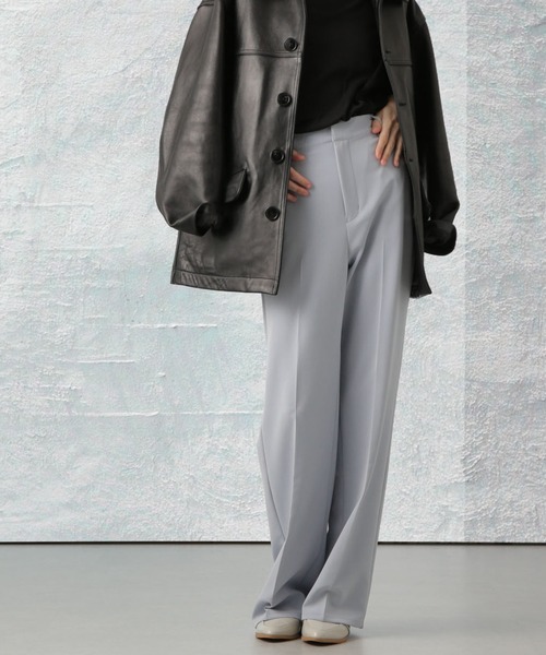 Apo(s)ture(アポスチャー)の「RITA-004/ダブルクロスフルレングスストレートパンツ(その他パンツ・レディース・ベージュ/ブラック/グレー/ブルー・XS/S/XL/M/L)」の20枚目の写真