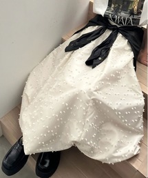 Ameri | RIBBON LIKE BALLON SKIRT(スカート)