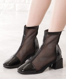 MANA 完売　ワイドカット　メッシュブーティ　35 ブラック MANA 完売 ワイドカット メッシュブーティ 35 ブラック