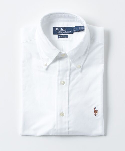 POLO RALPH LAUREN(ポロ ラルフ ローレン)の「クラシック フィット オックスフォード シャツ(シャツ/ブラウス・メンズ・ホワイト・14//15 /16/15//17//17/16/)」の4枚目の写真