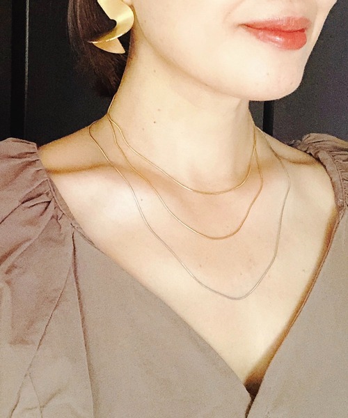 【TUWAKRIM】スネークチェーンタイニーネックレスS（ネックレス）｜TUWAKRIM（トゥワクリム）