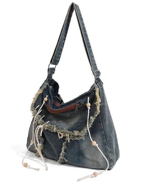 .KOM(ドットコム)の「A'GEM/9 × .kom 『.KOM/ドットケーオーエム』 デニムバッグ(ハンドバッグ・レディース・インディゴブルー・FREE)」の9枚目の写真