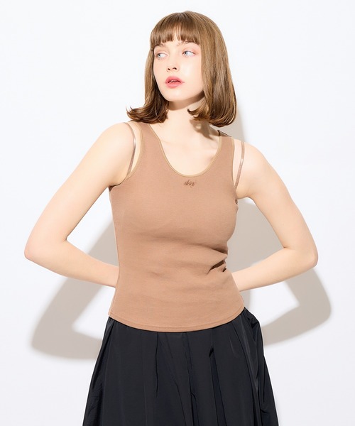 DEICY(デイシー)の「カップインストラップタンク(タンクトップ・レディース・アイボリー/モカ/ブラック・FREE)」の11枚目の写真