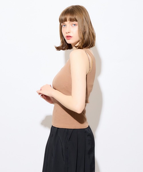 DEICY(デイシー)の「カップインストラップタンク(タンクトップ・レディース・アイボリー/モカ/ブラック・FREE)」の22枚目の写真