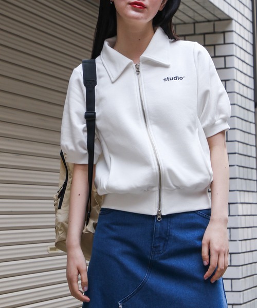 3.3 Field Trip （3.3フィールドトリップ）の「3.3 Field Trip／カラーZIP 2123918（スウェット・レディース・ネイビー/ライトブルー/アイボリー・FREE）」の2枚目の写真