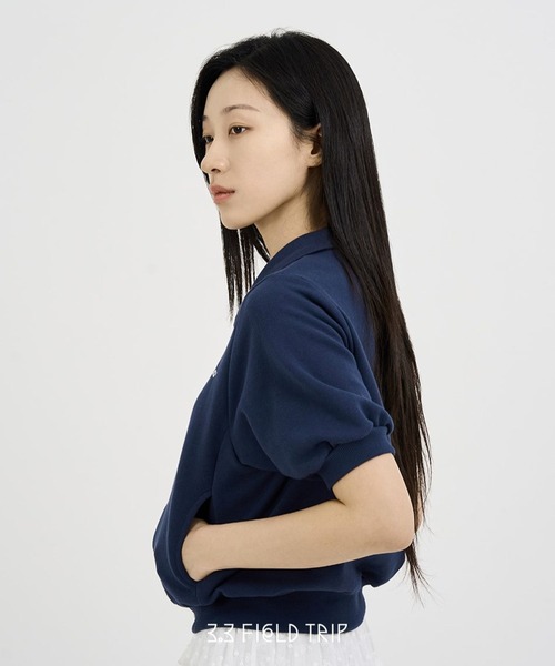 3.3 Field Trip （3.3フィールドトリップ）の「3.3 Field Trip／カラーZIP 2123918（スウェット・レディース・ネイビー/ライトブルー/アイボリー・FREE）」の11枚目の写真