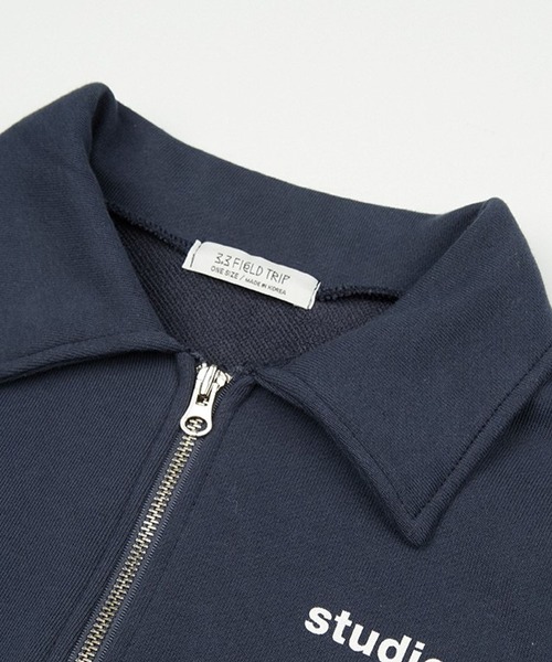 3.3 Field Trip （3.3フィールドトリップ）の「3.3 Field Trip／カラーZIP 2123918（スウェット・レディース・ネイビー/ライトブルー/アイボリー・FREE）」の16枚目の写真