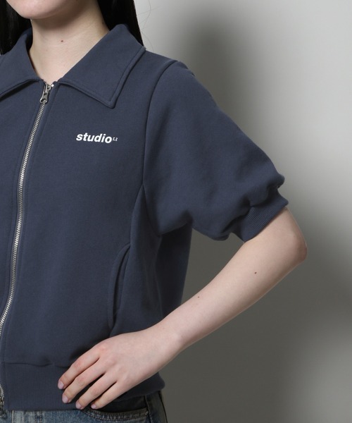 3.3 Field Trip （3.3フィールドトリップ）の「3.3 Field Trip／カラーZIP 2123918（スウェット・レディース・ネイビー/ライトブルー/アイボリー・FREE）」の21枚目の写真