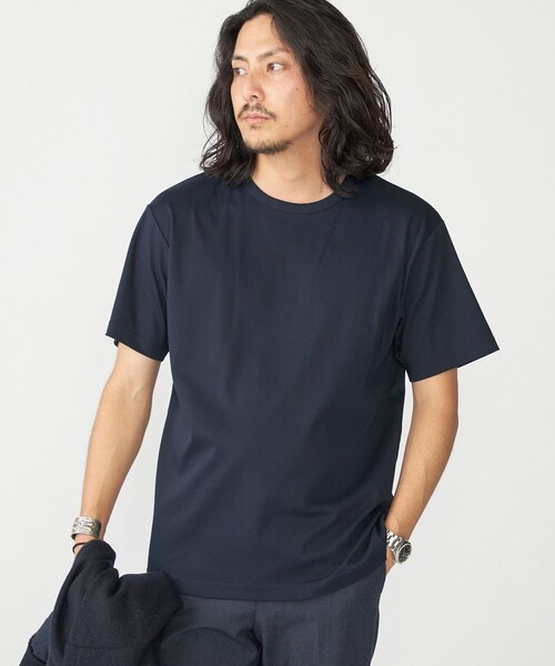 SHIPS(シップス)の「SHIPS: 〈接触冷感・汗染防止〉Tシャツ(Tシャツ/カットソー・メンズ・ダークグレー/ブラック/ホワイト/ネイビー・LARGE/MEDIUM/SMALL/X-LARGE)」の1枚目の写真
