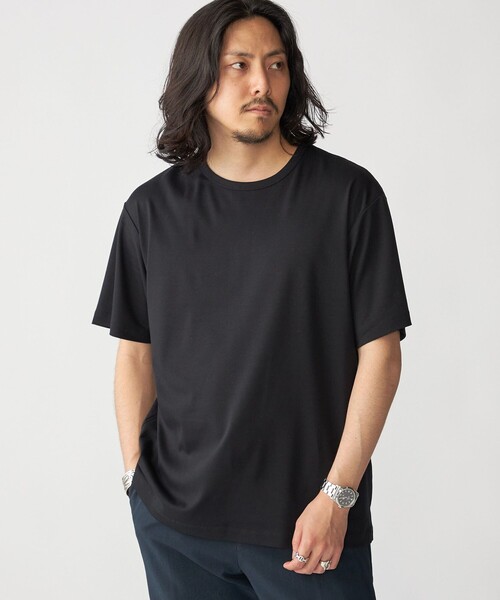 SHIPS(シップス)の「SHIPS: 〈接触冷感・汗染防止〉Tシャツ(Tシャツ/カットソー・メンズ・ダークグレー/ブラック/ホワイト/ネイビー・LARGE/MEDIUM/SMALL/X-LARGE)」の3枚目の写真