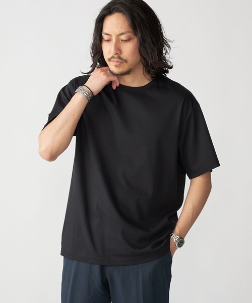SHIPS(シップス)の「SHIPS: 〈接触冷感・汗染防止〉Tシャツ(Tシャツ/カットソー・メンズ・ダークグレー/ブラック/ホワイト/ネイビー・LARGE/MEDIUM/SMALL/X-LARGE)」の8枚目の写真